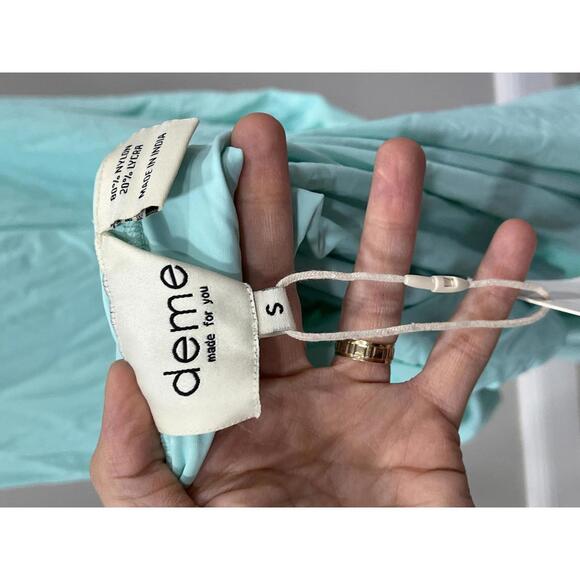 Deme by Gabriella x REVOLVE Pearl Gown in Green - Picture 7 of 8